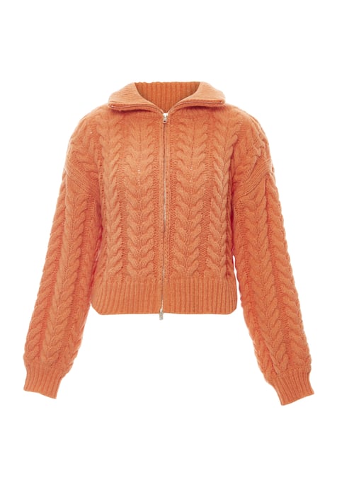 Mymo Strickjacke Damen orange - Image 1