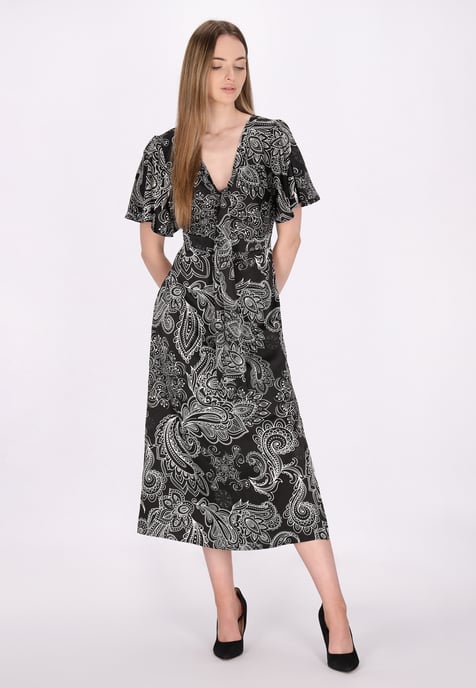 Dreimaster Kleid Damen Schwarz Weiss - Image 2
