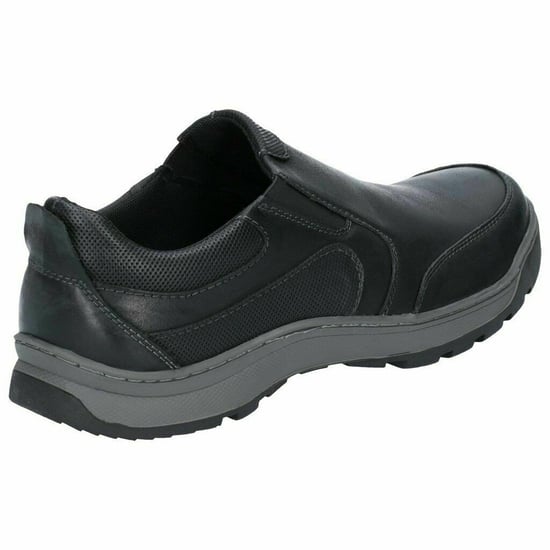 Hush Puppies Herren Jasper Slip On Lederschuhe (Schwarz) - Image 2