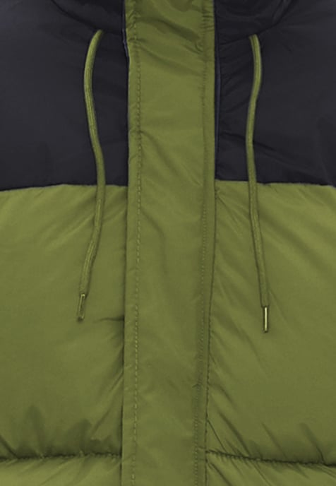 Mo Steppjacke Herren Oliv Schwarz - Image 3