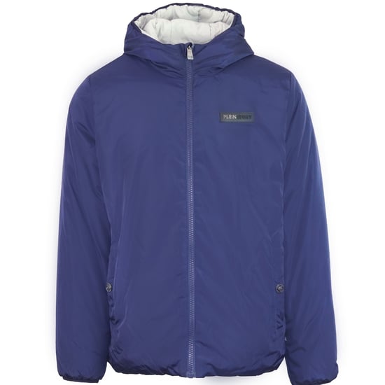 Plein Sport Patch Logo Reversible Navy Blue Jacket