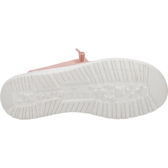 HEYDUDE Wendy Canvas 100% Baumwolle Damen Rosa Loafers - Image 3