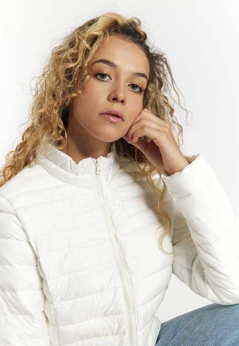 Mymo Leicht wattierte Jacke Damen Wollweiß - Image 5