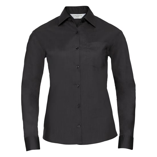Russell Collection - "Classic" Hemd Pflegeleicht für Damen Langärmlig (Schwarz) - Image 1