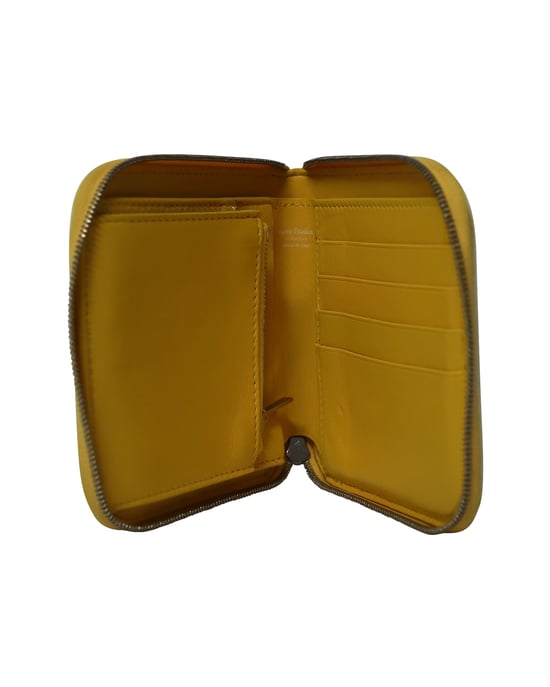 Acne Studios Reißverschluss-Geldbörse aus blauem Leder - Image 2
