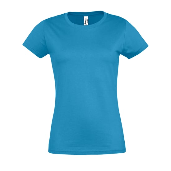 SOLS Imperial Damen T-Shirt, Kurzarm, Rundhalsausschnitt (Wasserblau) - Image 1