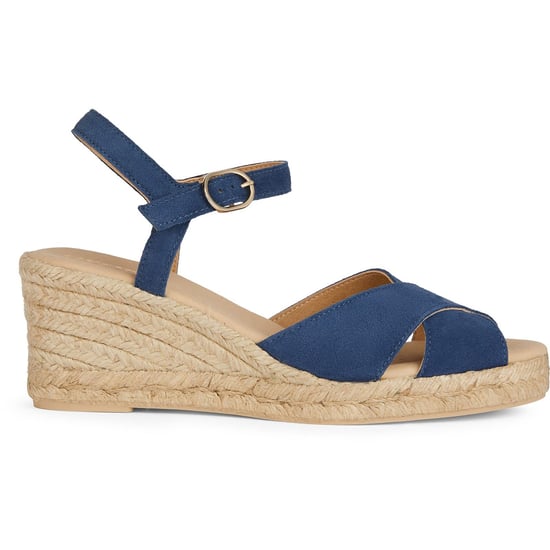 Geox D Gelsa Low C Leder Damen Navy Sandalen - Image 5