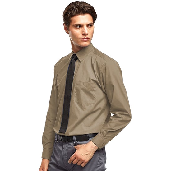 Premier - "Premier" Formelles Hemd für Herren Langärmlig (Khaki) - Image 2
