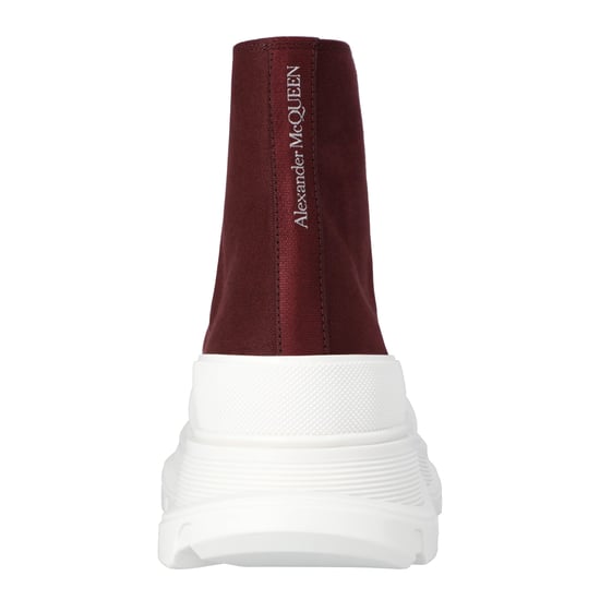 Alexander McQueen Tread Slick Boots 'Burgundy White'