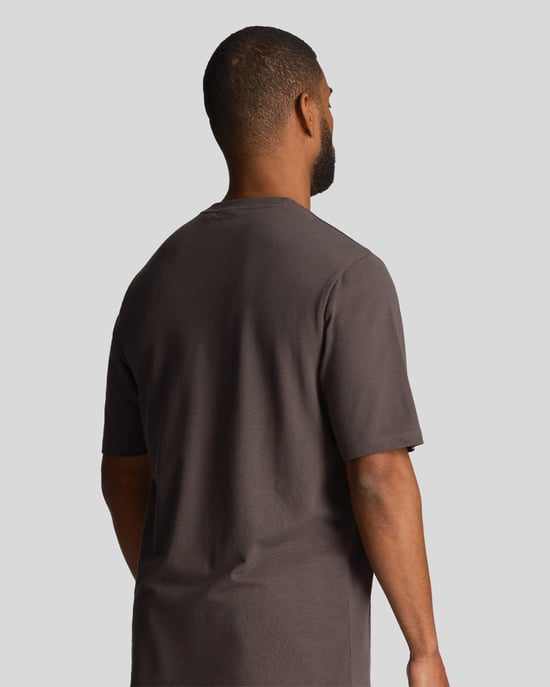 Herren Lyle & Scott Plain Pique Pocket T-Shirt in Grau - Image 3