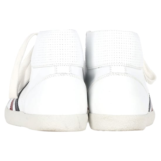 Moncler Monte Carlo Gestreifte High-Top-Sneaker aus weißem Leder - Image 5
