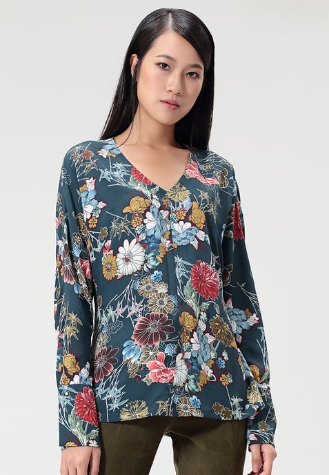 Bluse mit Blumenmuster - Image 5