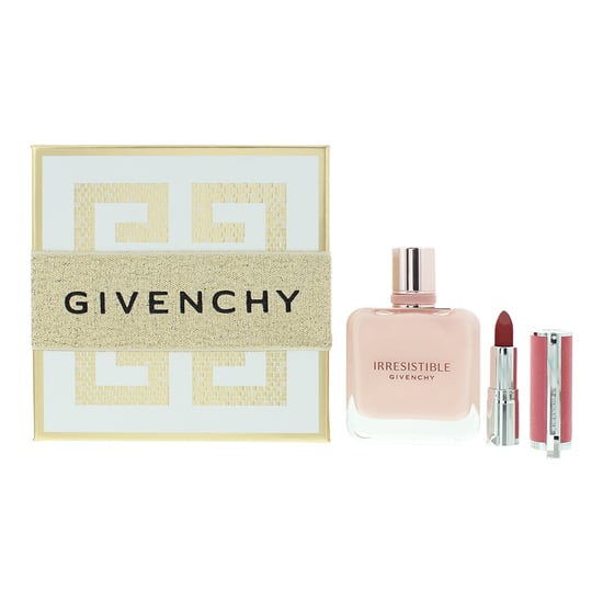 Givenchy Irresistible Rose Velvet Eau de Parfum 50ml + Le Rouge Lipstick Gift Set