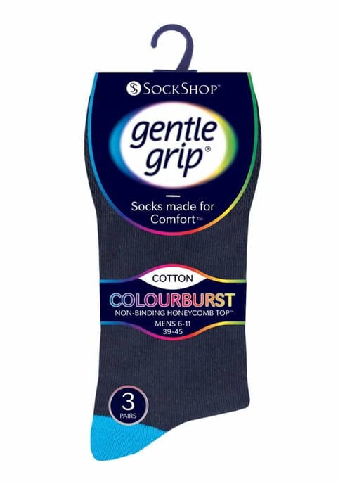 Gentle Grip - 6 Paar Herren Gentle Grip nicht elastische Socken - MGG561 - Image 2