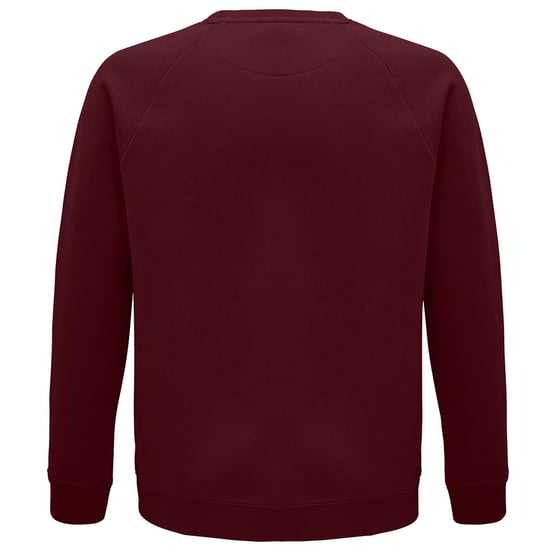 SOLS Unisex Erwachsene Space Organic Raglan Sweatshirt (Burgund) - Image 2
