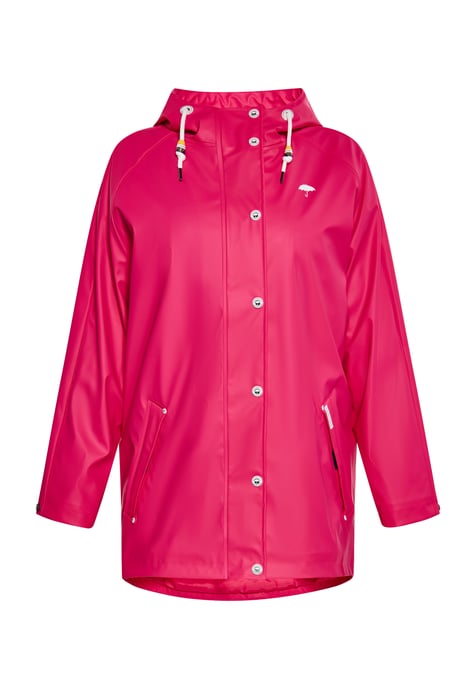 Schmuddelwedda Curvy Regenmantel Damen Himbeerrosa - Image 1