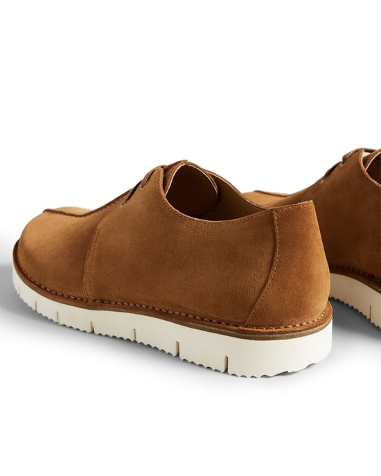 Ted Baker Lawton Suede Lace Up Shoe, Brown