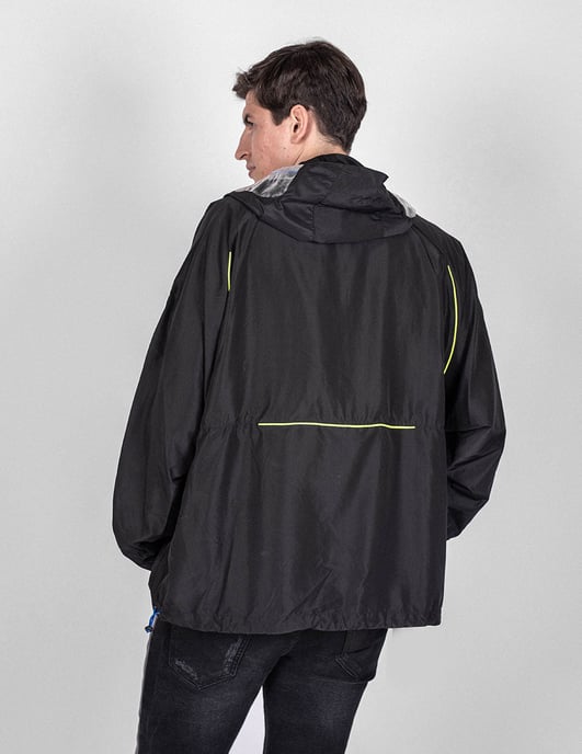 Les Hommes Jacke K Way Herren schwarz - Image 4