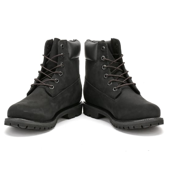Timberland Womens 6 Inch Premium Schwarz Nubukleder Stiefel - Image 5