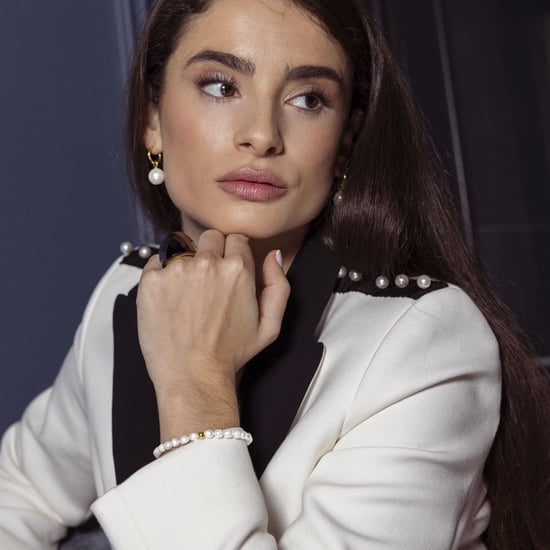 Luxenter White Pearl bracelet finished in 18K yellow gold - Unwe