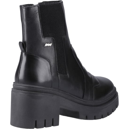 Pod Lillian Leder Damen Schwarz Stiefel - Image 2