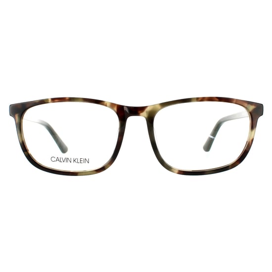 Calvin Klein Square Mens Cargo Tortoise Brillenrahmen - Image 1