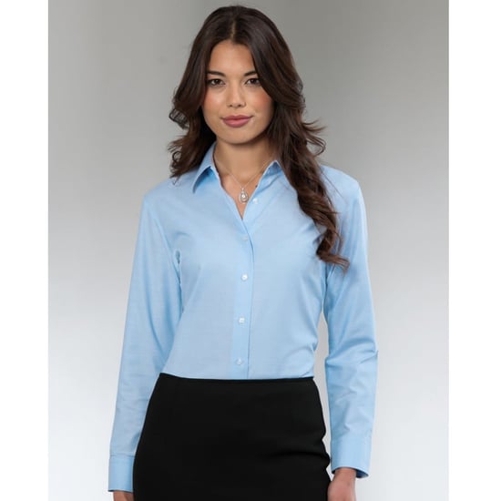 Russell Collection - Langärmelige Bluse - Damen (Hellblau) - Image 6