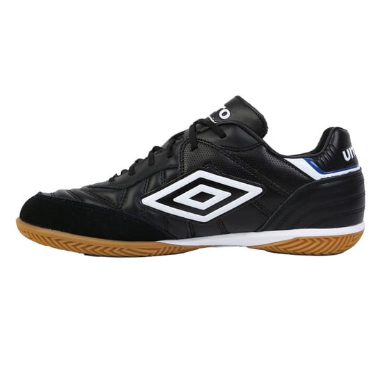 Umbro Herren Speciali Eternal Team NT Leder-Turnschuhe (Schwarz/Weiß/Königsblau) - Image 3