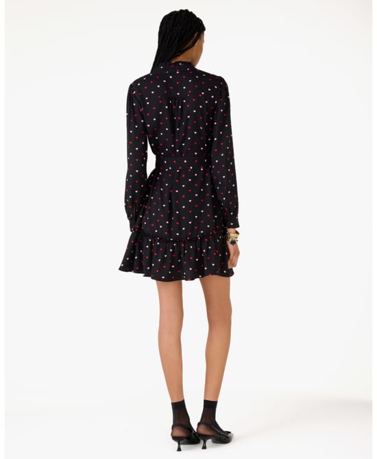 Darling Hearts Ruffle Shift Dress