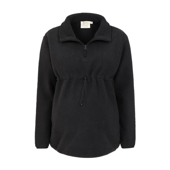 Mountain Warehouse Womens/Ladies Cosy Sherpa Half Zip Maternity Fleece Top (Schwarz) - Image 3