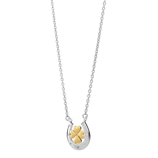 Orphelia 'Signature' Damenkette mit Anhänger aus 925er Sterlingsilber – Silber/Gold ZK-7517 - Image 3