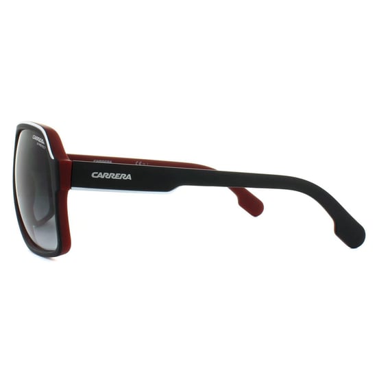 Carrera Aviator Unisex Schwarz Weiß Rot Dunkelgrau Gradient Sonnenbrille - Image 3