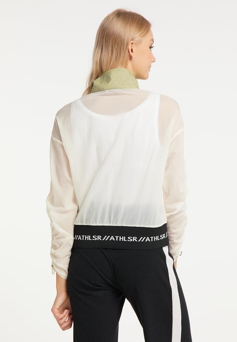 Mymo Windjacke Damen Olivenwollweiß - Image 4