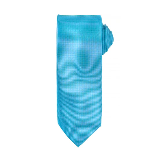 Premier Mens Micro Waffle Formal Work Krawatte (Türkis) - Image 1