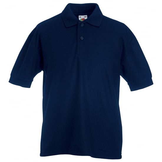 Fruit of the Loom - Poloshirt für Kinder kurzärmlig (Dunkles Marineblau) - Image 1