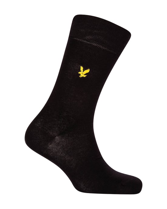 Lyle & Scott Core 5er-Pack Socken in Schwarz - Image 2