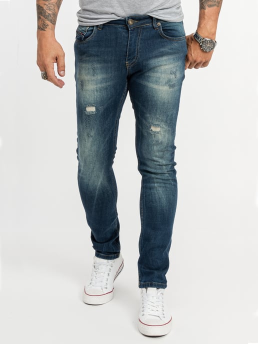 Rock Creek Jeans Straight Leg Blau - Image 1