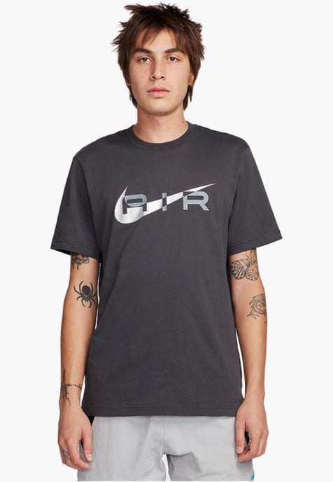 Nike Air Herren Grafik-T-Shirt in Holzkohle - Image 1