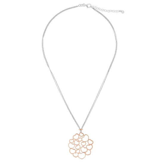 Orphelia 'Maliya' Damenkette mit Anhänger aus 925er Sterlingsilber, Silber/Rosé, ZK-7388 - Image 2