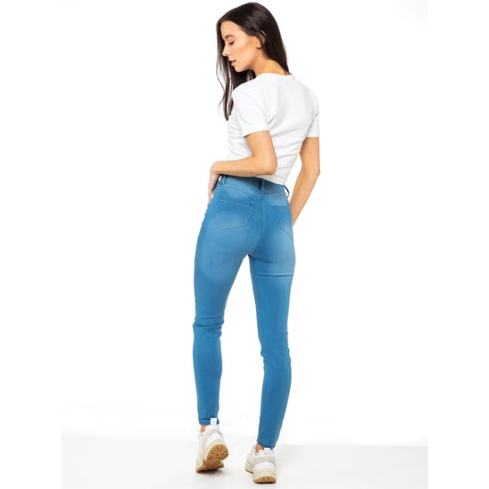 Enzo Womens Skinny Stretch Jeans - Image 3