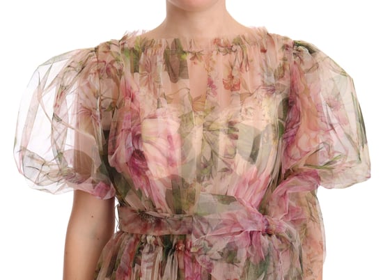 Dolce & Gabbana Floral Print Langärmeliges Maxikleid - Image 2