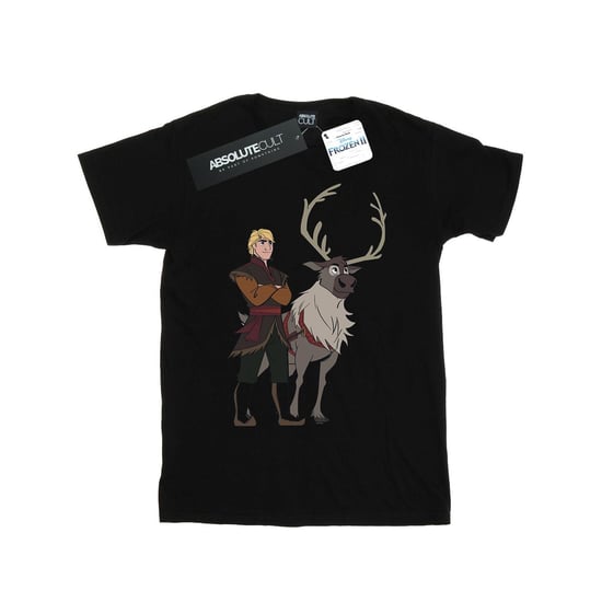 Disney Boys Frozen 2 Sven And Kristoff T-Shirt (Black)