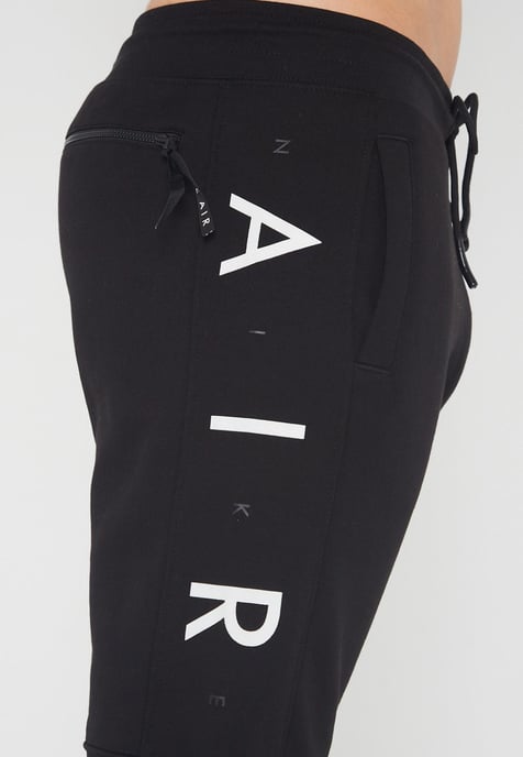 Nike Air Herren Zip durch Trainingsanzug Set Schwarz - Image 6