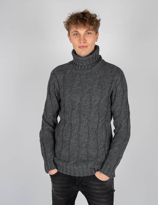 Xagon Man Pullover Turtleneck Herren grau - Image 3