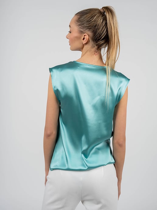 Pinko Top Fascinoso Damen türkis - Image 4