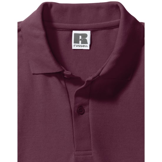 Russell - Poloshirt für Herren (Burgunderrot) - Image 3