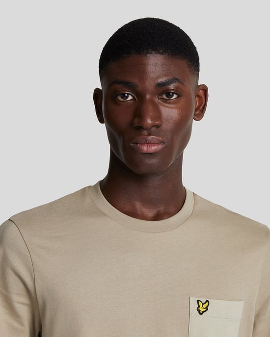 Lyle & Scott Tonal Pocket T-Shirt Green