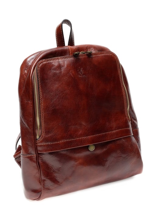 Anna Luchini SS22 AL 3132 Marron Cuir de vachette Sac - Image 4