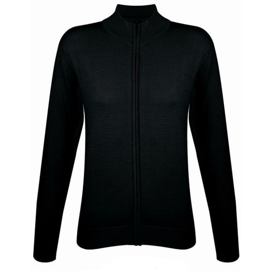 SOLS Damen/Damen Gordon Strickjacke mit durchgehendem Reißverschluss (Schwarz) - Image 1