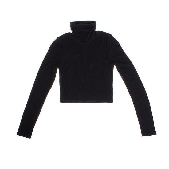 Cropped turtleneck sweater 468645 girl